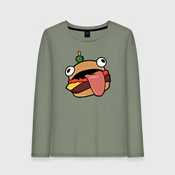 Лонгслив хлопковый женский Fortnite Burger, цвет: авокадо