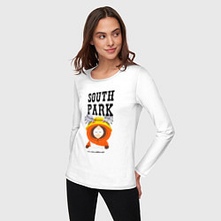 Лонгслив хлопковый женский South Park Кенни, цвет: белый — фото 2