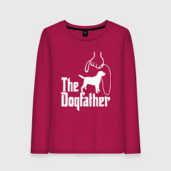 Лонгслив хлопковый женский The Dogfather - пародия, цвет: маджента