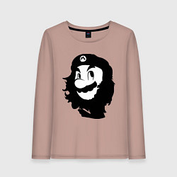 Лонгслив хлопковый женский Che Mario, цвет: пыльно-розовый