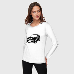 Лонгслив хлопковый женский Chevrolet Z, цвет: белый — фото 2