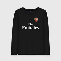 Лонгслив хлопковый женский ARSENAL, цвет: черный