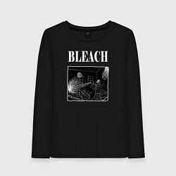 Лонгслив хлопковый женский Nirvana рисунок для Альбома Bleach, цвет: черный