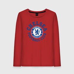 Лонгслив хлопковый женский Chelsea FC, цвет: красный