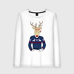 Женский лонгслив Hipster Deer