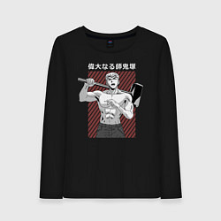 Лонгслив хлопковый женский Эйкити Онидзука, цвет: черный