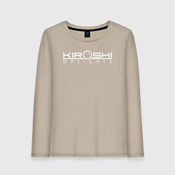 Лонгслив хлопковый женский KIROSHI OPTICALS, цвет: миндальный