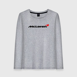 Лонгслив хлопковый женский Формула 1 Макларен, цвет: меланж