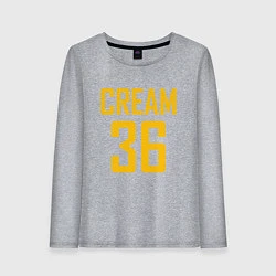 Лонгслив хлопковый женский CREAM 36, цвет: меланж