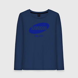 Лонгслив хлопковый женский Samogon galaxy, цвет: тёмно-синий
