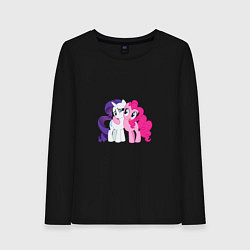 Лонгслив хлопковый женский My Little Pony Pinkie Pie And, цвет: черный