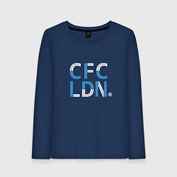 Лонгслив хлопковый женский FC Chelsea CFC London 202122, цвет: тёмно-синий