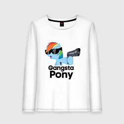 Женский лонгслив Gangsta pony