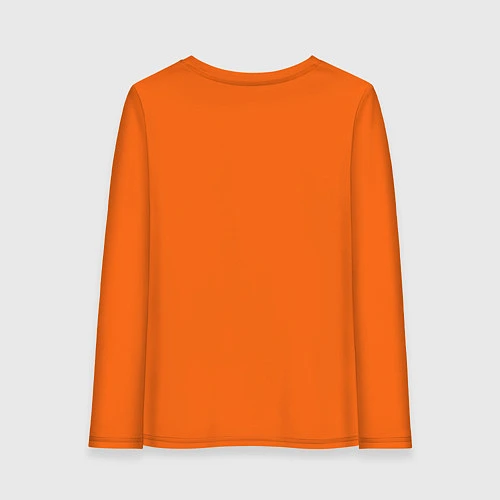 Женский лонгслив Поющий свитер Мэйбл / Оранжевый – фото 2