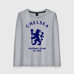 Лонгслив хлопковый женский Chelsea Est. 1905, цвет: меланж