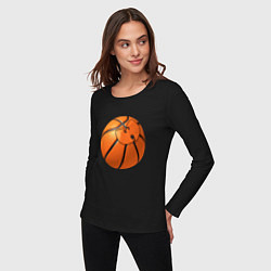 Лонгслив хлопковый женский Basketball Wu-Tang, цвет: черный — фото 2