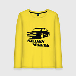 Лонгслив хлопковый женский SEDAN MAFIA, цвет: желтый