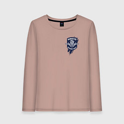 Лонгслив хлопковый женский ВДВ Никто, кроме нас!, цвет: пыльно-розовый