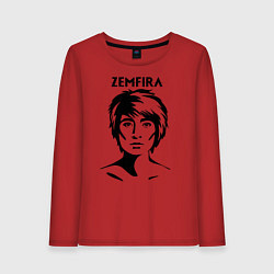 Женский лонгслив ZEMFIRA эскиз портрет