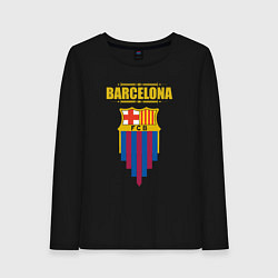 Лонгслив хлопковый женский Барселона Испания, цвет: черный