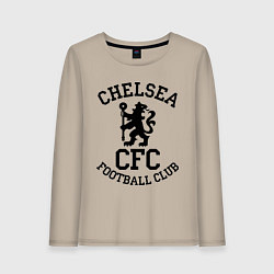 Лонгслив хлопковый женский Chelsea CFC, цвет: миндальный