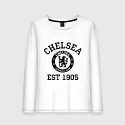 Лонгслив хлопковый женский Chelsea 1905, цвет: белый