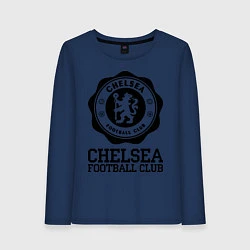 Лонгслив хлопковый женский Chelsea FC: Emblem, цвет: тёмно-синий
