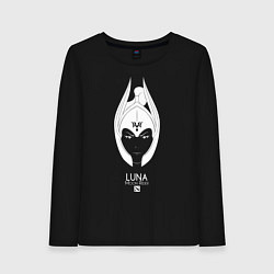 Лонгслив хлопковый женский Luna из Доты 2 Moon Rider, цвет: черный