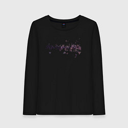 Лонгслив хлопковый женский Прекрасное далёко, цвет: черный