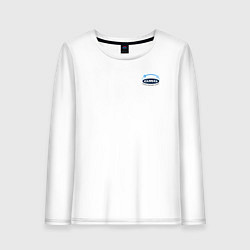 Лонгслив хлопковый женский GMG, цвет: белый