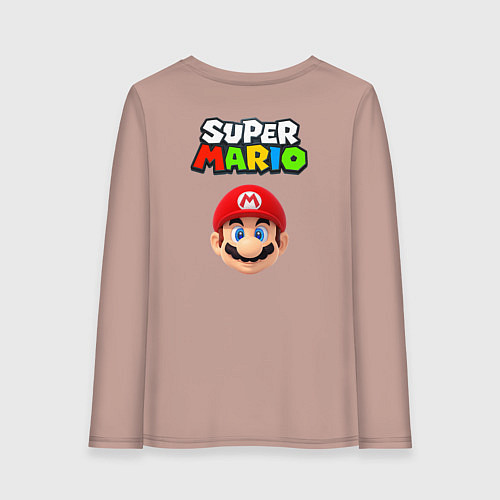 Женский лонгслив Mario Bros / Пыльно-розовый – фото 2