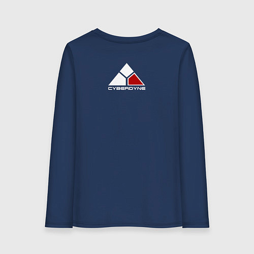 Женский лонгслив Terminator T-800 / Тёмно-синий – фото 2