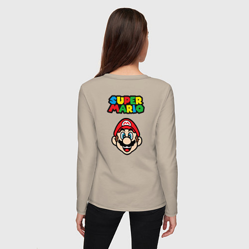 Женский лонгслив Mario Bu / Миндальный – фото 4