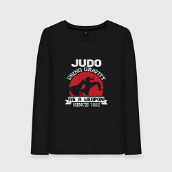 Лонгслив хлопковый женский Judo Weapon, цвет: черный