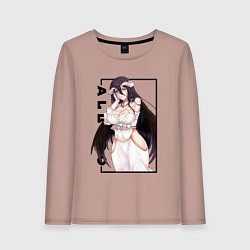 Лонгслив хлопковый женский Альбедо Albedo Повелитель, цвет: пыльно-розовый