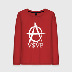 Лонгслив хлопковый женский Anarhy of ASAP, цвет: красный