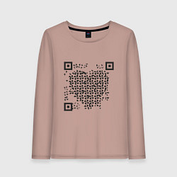 Женский лонгслив QR Love