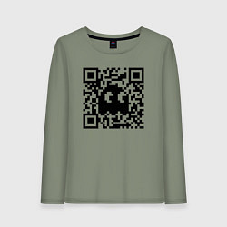 Женский лонгслив QR-Ghost