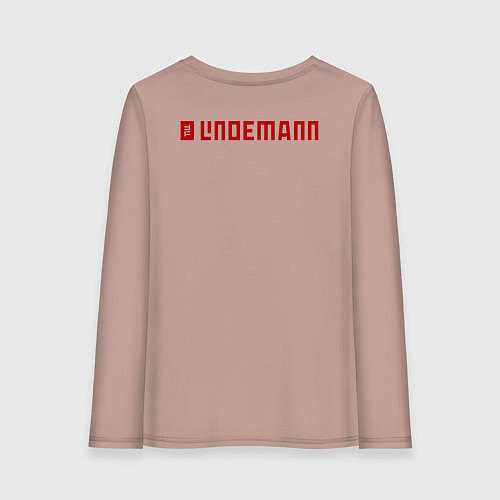 Женский лонгслив TILL LINDEMANN NEW LOGO / Пыльно-розовый – фото 2