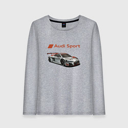 Лонгслив хлопковый женский Audi sport - racing team, цвет: меланж