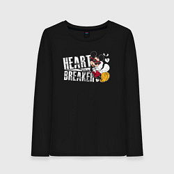 Лонгслив хлопковый женский Mickey heart Breaker, цвет: черный