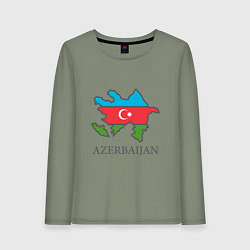 Женский лонгслив Map Azerbaijan