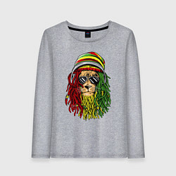 Лонгслив хлопковый женский Rasta lioN, цвет: меланж