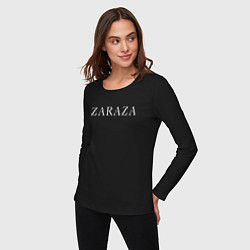 Лонгслив хлопковый женский She Zaraza, цвет: черный — фото 2
