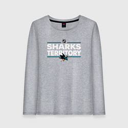 Женский лонгслив SHARKS TERRITORY САН-ХОСЕ ШАРКС