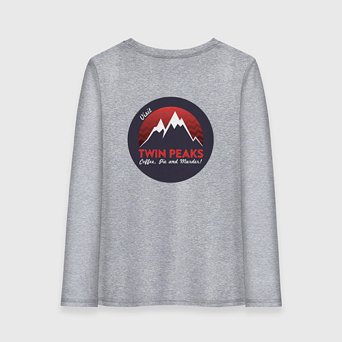 Женский лонгслив Твин Пикс 2022 ltd / Меланж – фото 2