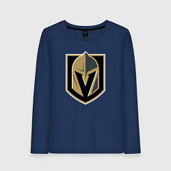 Лонгслив хлопковый женский Vegas Golden Knights , Вегас Голден Найтс, цвет: тёмно-синий