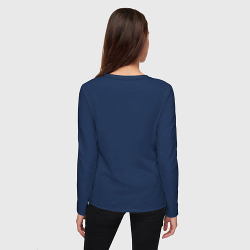 Женский лонгслив Фортнайт Лама Fortnite Lama / Тёмно-синий – фото 4