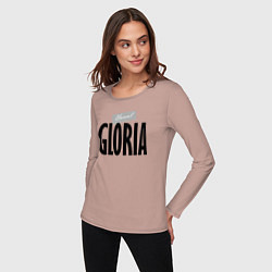 Лонгслив хлопковый женский Unreal Gloria, цвет: пыльно-розовый — фото 2