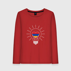 Лонгслив хлопковый женский Armenia Light, цвет: красный